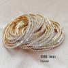 Pulsera Elástica Machika Popular de 2 mm Ultra Fina de Lujo Brillante con Pedrería para Mujer Diseño de Nicho Joyería Elegante Hecha a Mano