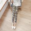 Leggings de Malha Estampados Roupa de Verão Fina Fresca Proteção Solar Calças de Malha Ultrafinas Calças Femininas Grandes Elásticas Slim Femininas