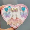 Lindo clip para oreja de niño sin perforar pendientes para niña sirena popular anillo de clip para oreja de niña traje transfronterizo