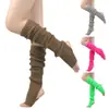 Calcetines deportivos de punto de 50 cm para yoga, danza y ballet, apilables, para niños y adultos