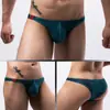 Verão Popular na Internet Japonês e Coreano Europeu e Americano Respirável Masculino Malha Malha Gaze GAY Sexy Moda Cintura Baixa Biquíni E097