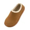 Chinelos Birkenstock Antibacterianos com Forro de Lã Lidani para o Inverno Masculino, Sapatos Mule de Algodão, Meio-Chinelos Peludos Slip-On para Dias de Neve