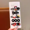 Presilhas de Cabelo Infantis Mickey e Minnie Fofas Desenho Animado Grampos de Cabelo Macios e Doces Versáteis Presilhas Laterais Acessórios de Cabelo para Meninas