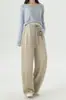Roupa de maternidade personalizada, calça de perna curva, novo estilo para outono e inverno, cintura alta, não aperta a barriga, calça casual de perna larga, pode ser usada fora, calça de maternidade