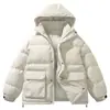 Transfronterizo Amazon Retro Americano Nuevo Otoño e Invierno Engrosado con Capucha Algodón Acolchado Abrigo Parejas Todo Fósforo Casual Ropa Acolchada de Algodón Ropa de Hombre
