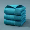 Toalha 100% Algodão Classe A Personalizada, Toalha de Banho, Conjunto de Toalhas Quadradas, Algodão Puro Fio 32 Atacado para Uso Doméstico Adulto, Espessa, Macia e Absorvente