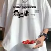 Nueva camiseta de manga corta de verano para hombre, ropa juvenil elegante, atuendo de estudiante moderno, conjunto completo de ropa