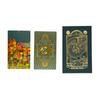 Baralho de Tarot Dourado Waite Carta de Tarot Tarot Impressão Colorida Carta de Tarot PVC Impermeável Jogo de Mesa de Tarot Toalha de Mesa