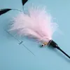Juguetes para Gatos Nuevo Palo Largo Grande Pluma Palo para Molestar Gatos Juguete de Auto-Placer para Gatos Palo para Molestar Gatos Venta al por Mayor Suministros para Mascotas Gatos