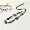 Cinturón Estilo Bohemio, Cinturón Trenzado de Cuerda de Cera Retro para Mujer, Cuerda para la Cintura con Borla de Concha de Coco Estilo Étnico