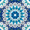 Azulejos Florales Pequeños Retro Coloridos 150x150 Azulejos para Escaleras Superficie Brillante Azulejos para Pared de Lavabo de Restaurante Barra de Bar