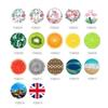 YDB300-330 Estéreo Nórdico Fruta Redondo Autoadhesivo Azulejo Decorativo Impermeable Antideslizante Calcomanías de Pared Calcomanías de Piso