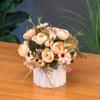 Pequenas Flores Artificiais Decorativas Escandinavas Enfeites Sala de Estar Casa Mesa de Centro Móveis Plástico Buquê Seco Mesa de Jantar Plantas em Vasos
