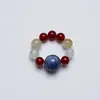 [Jingcai Feiblue] Anillo de Aguamarina de Cristal Natural para Mujer Más Fácil de Combinar Cristal Blanco Cristal Regalo Cristal al por Mayor