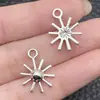 Mistura 20 Estrelas de Prata Antiga Estrela Lua Sol Liga de Zinco Pingente Acessórios para Pulseira Colar DIY