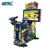 Máquina de Juego de Tiro Doble, Máquina de Arcade de Tiro con Pistola Doble de Forma Especial Operada por Monedas para Centro Comercial, Equipo de Videojuego de Potencia de Fuego Completa