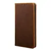 Funda de cuero genuino para teléfono TCL NxtPaper70Pro K70SE patrón de cuero de caballo loco 60SE tapa de cuero para teléfono plegable