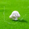 Paisagem em Miniatura Passeio de Primavera Fofo Cesta de Flores Coelho Estatueta Decoração DIY Ornamento de Jardinagem Acessório para Pendurar Pequeno Ornamento