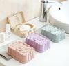 Caixa de sabão impermeável em casa com tampa do banheiro Dreno Soap Box Grande Viagem Flip Top Soap Holder