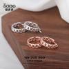 Pendientes de cadena circular de plata esterlina s925 para mujer, estilo metálico, de moda, de alta gama, estilo retro, para celebrar internet, joyería de plata.