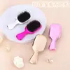 Novo Pente Mini Air Cushion Eletrodepositado com Cerdas de Javali Massageador Portátil com Bolsa de Ar Pente para Cabelo Pente Alisador
