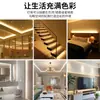 Tira de Luces LED Super Brillante 180 LEDs Cinco Filas Exterior Impermeable Ingeniería 220V Techo Hogar Pared de Fondo Tira de Luz Suave