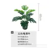 Planta Verde Monstera Simulada de Palma Transfronteriza Planta en Maceta Grande de Pie Paisajismo Decoración de Hogar y Hotel Estilo Nórdico Planta