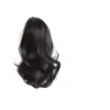 Clip-In Flor de Pera Permanente Cabello Sintético Clip-In Cola de Caballo Corta Rizada para Mujeres, Clip-In Natural Cola de Caballo Alta con Ligeros Rizos, Se Puede Peinar en una Cola de Caballo Baja