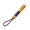 Cordón de Piel de Ternera Esmerilada Llavero de Coche Tejido a Mano Lujo Accesible Suave Anti-Desgaste Llavero Colgante de Cuerda para Llaves