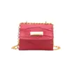 Bolso bandolera minimalista de cadena nuevo 2026 estilo coreano, lacado con textura de piedra, bolso de mano cuadrado pequeño para mujer