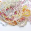 Contas de Vidro Cristal com Laço 14mm Furo Reto Acessórios de Cabelo Artesanais DIY Materiais para Miçangas Acessórios de Joias