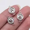 16x 10mm 0.8g acessórios para joias de prata antiga DIY botão conector manual botão conector
