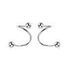 Aretes Casuales Aretes de Aguja de Plata 925 Estrella de Cinco Puntas Corazón Aretes de Resorte Lujo Accesible Nuevo Estilo Caliente Verano Estilo Femenino