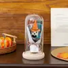Presente de Halloween e Natal Transfronteiriço Cobertura de Vidro com Luz Buquê de Abóbora Atmosfera Festiva Luz Noturna Decoração de Mesa