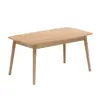 Nordic dining table solid wood home dining table rectangular dining table and chair combination one table and four chairs small apartment modern simple