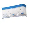 Cortina bloqueadora de viento para aire acondicionado para evitar el flujo de aire directo, cubierta protectora contra el polvo, decorativa, no es necesario retirarla cuando el aire acondicionado está encendido, cubierta colgante de unidad de cobertura completa, adecuada para Midea y Gree