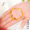 Pu Zuojiu no se decolora Sha Jin Tuo Estrella Oro Roto Pulsera Pulsera Tejida a Mano con Cuentas Mujer