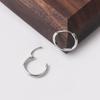 Pendientes Coreanos Minimalistas de Personalidad con Círculos Grandes y Pequeños de Moda Versátiles Punk Rock Discoteca Pendientes de Botón para Pareja