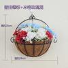Cesta de flores de parede por atacado decoração de meia parede vime pendurado na parede flor seca pequena cesta suspensa pendurada cesta de parede pendurada vaso de flores