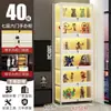 Vitrine para Miniaturas com Fechadura e Luz, Vitrine Transparente de Acrílico à Prova de Poeira para Modelos de Brinquedos e Rack de Ornamentos para Casa