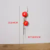 Acebo Artificial Transfronterizo Bayas Rojas Fruta de la Fortuna Navideña Rama Única 12 Bayas Bayas Rojas Diámetro de Fruta 1.5 Decoración del Hogar Flores de Año Nuevo