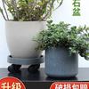 Vasos para Flores e Plantas Verdes de Jardinagem Vasos de Flores Foscos Imitando Pedra Vasos de Flores Estilo Europeu de Resina Plástico Espesso Durável Vela Realista