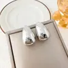 Pendientes Europeos y Americanos de Lujo Ligero Geométricos Brillantes con Forma de Gota, Pendientes de Moda de Estilo Minimalista de Nicho, Pendientes Personalizados de Alta Gama para Mujer
