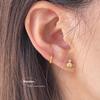 Aretes de Planeta de Diamante de Plata Esterlina 925 Diseño Nicho Moda Coreana Combinable de Alta Gama Aretes de Lujo Ligero Aretes