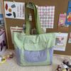 Bolsa de Tote de Tela Ligera Impermeable de un Solo Hombro Artística y Fresca Estilo Japonés, Bolsa Grande Versátil Casual para Estudiantes para Mujeres
