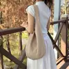 Bolsas de Tricô para Feriados Dropshipping, Bolsas de Palha Estilo Preguiçoso para Mulheres, Novas Bolsas Tote de Ombro Versáteis de Grande Capacidade para a Praia