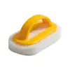 Cepillo limpiador de estufa de cocina cepillo para piscina de estufa cepillo de esponja con mango color contrastante cepillo para tazón estropajo para olla venta al por mayor