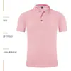 Ropa de Trabajo de Algodón de Seda Helada Camiseta de Manga Corta con Cuello Solapa Verano Grupo Empresarial Construcción de Cultura Camisa Polo Ropa de Trabajo Impresión de logo Formulación