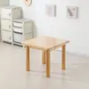 Mesa y silla de madera maciza para jardín de infantes, juego de mesa rectangular engrosado para estudio infantil, mesa para bebé para entrenamiento de educación temprana en casa