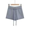 Calça casual de malha retrô Pure Desire, estilo americano, nova primavera, MY039-25, listrada, com cadarço, elástica